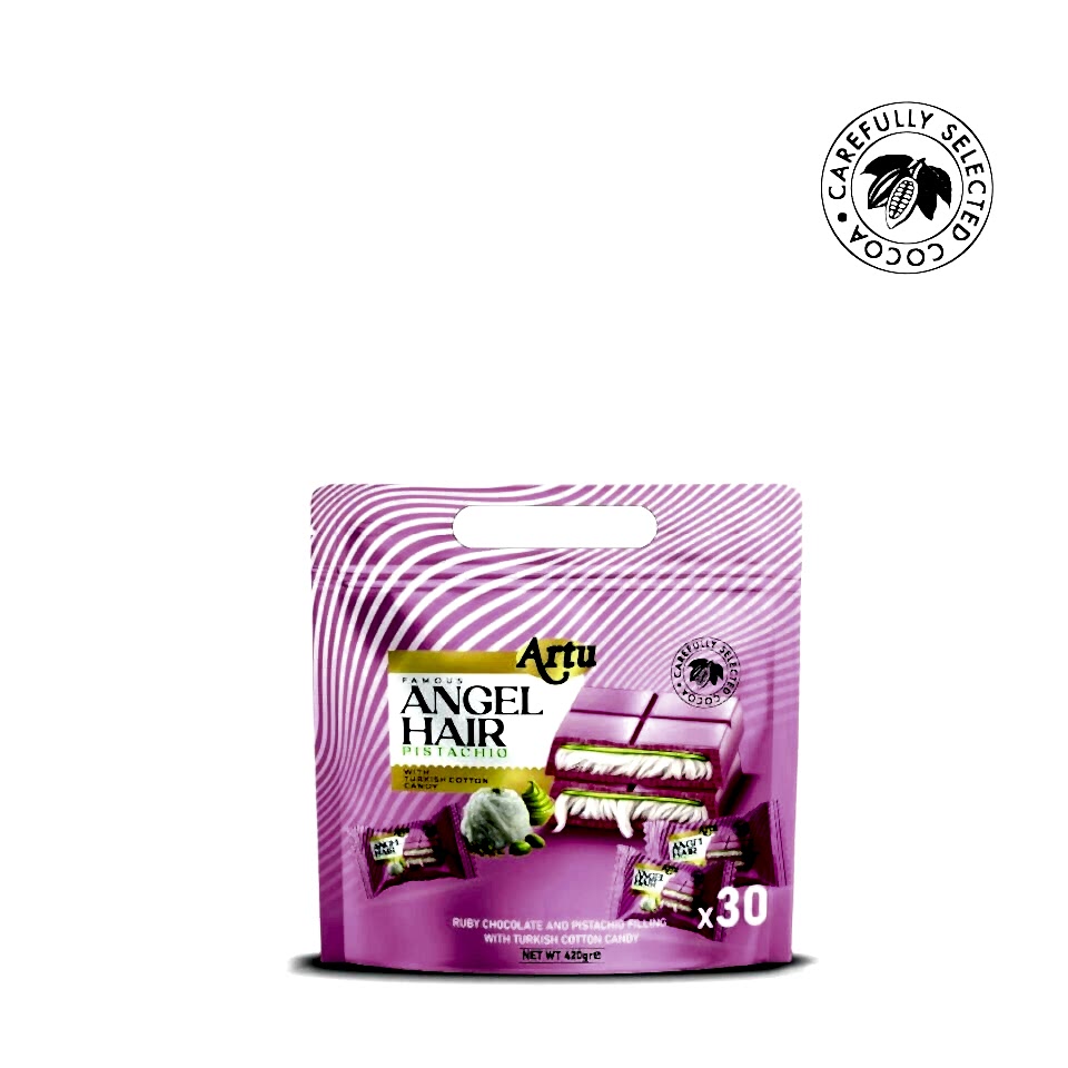 Antep Fıstıklı Kremalı Pişmaniye Dolgulu Beyaz Çikolata (Doypack), 480 g