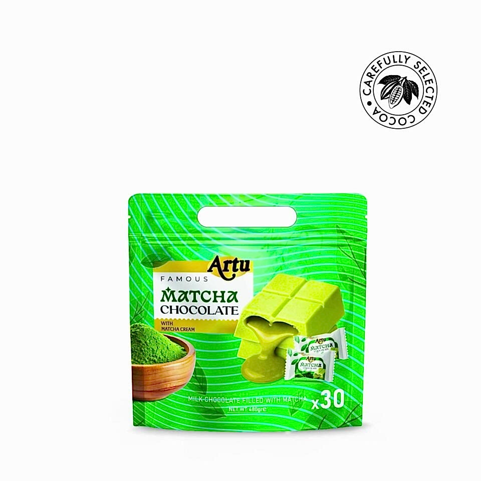 Matcha Kremalı Sütlü Çikolata (Doypack), 480g