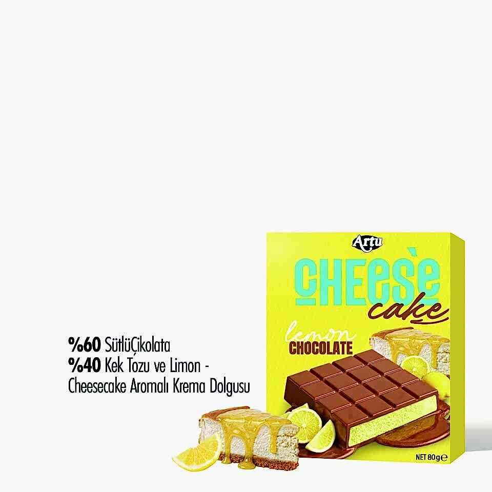 Cheese Cake Limon Çikolata, 80g (6'lı Paket)