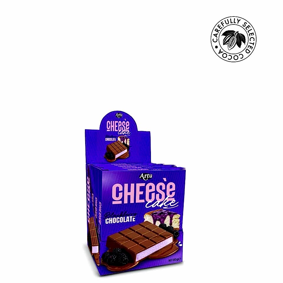 Cheese Cake Böğürtlenli Çikolata, 80g (6'lı Paket)